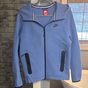 Nike Light Blue Hoodie with Black Details